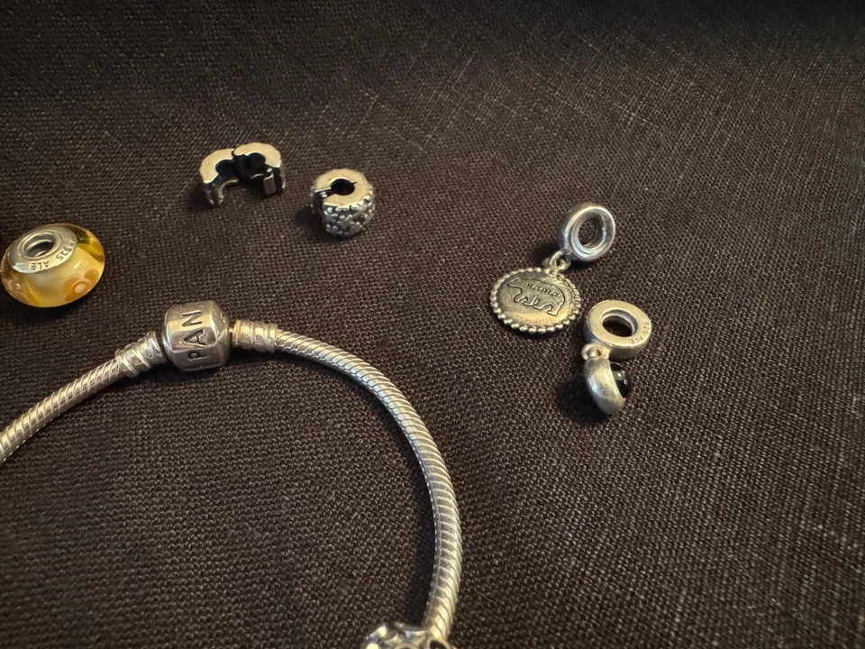 Authentic 925 Silver Pandora Charm Bracelet With 30 Assorted 925 Silver Charms - Image 3 of 4