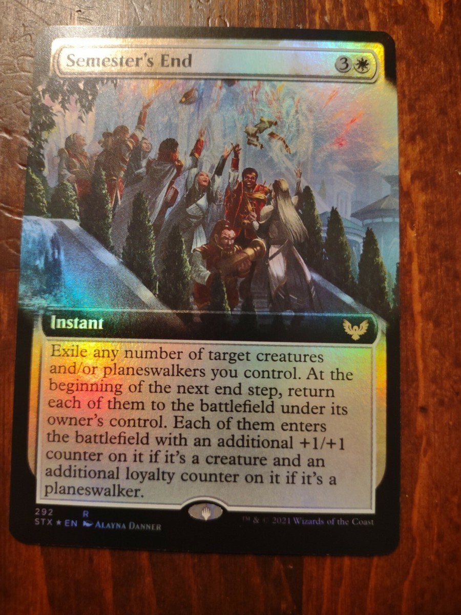 MTG *Semester's End Extended Art Foil X1* (NM) Strixhaven Magic the  Gathering | eBay