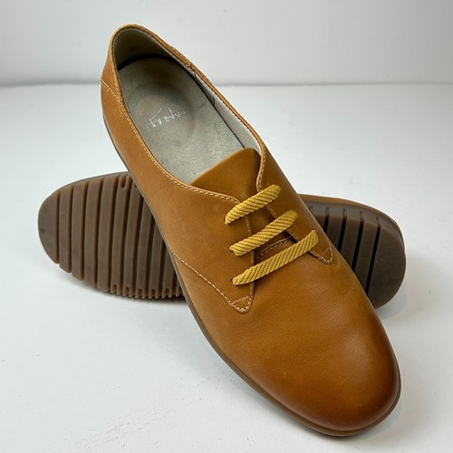 Dansko Tan Leather Libbie Oxford Lace Up Comfort Shoe EU 38 US 7.5-8 - Picture 10 of 18