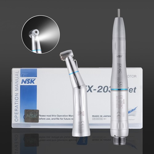 1:1 Dental Low Speed Handpiece Kits with LED Lights Inner Water Spray Push 2H - Picture 14 of 16