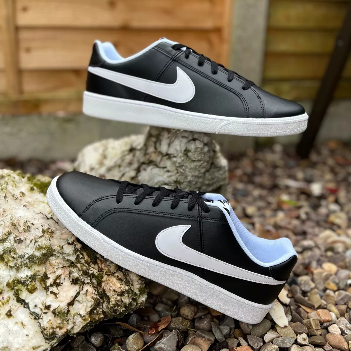 Nike Court Royale Black White Leather 749747 010 UK8 UK11 UK11.5