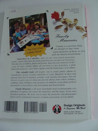 VTG Family Memories 1996 Suzanne McNeil Journaling Scrapbooking Crafts First Ed - Picture 8 of 9
