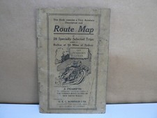 Vintage Pearson's Road Guide to 50 Miles Around Sydney Australia Map 1920 #2