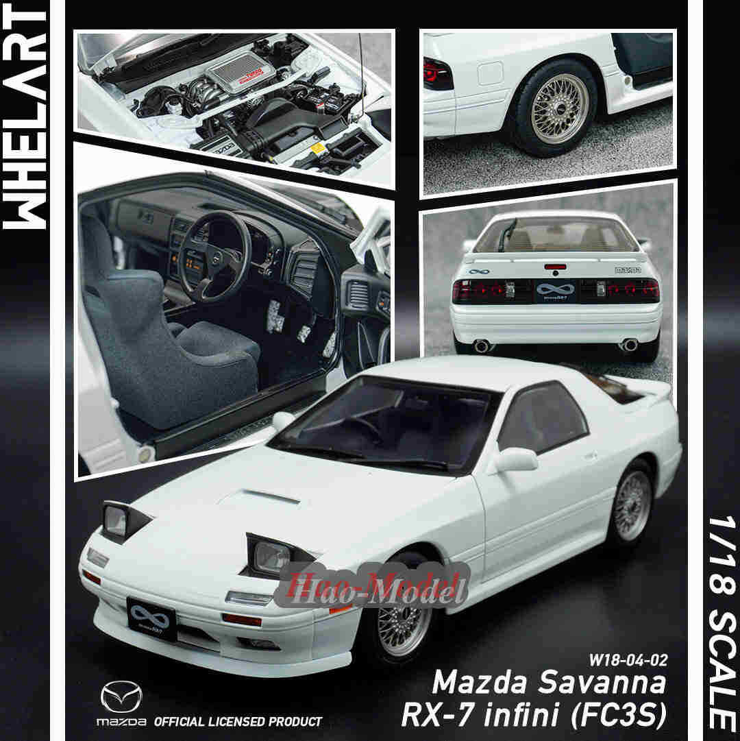 WHELAR 1:18 MAZDA SAVANNA RX–7 INFINI (FC3S) Alloy Diecast Model