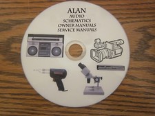 Alan audio schemi proprietario manuali di servizio su 1 dvd in formato pdf 