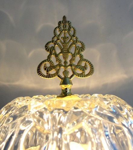 Crystal Boudoir Lamp, Czech Republic Vintage Crystal Lamp - Picture 5 of 10