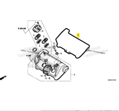 #ad New OEM Honda Head Cover Gasket 12391 HL4 000 $26.15