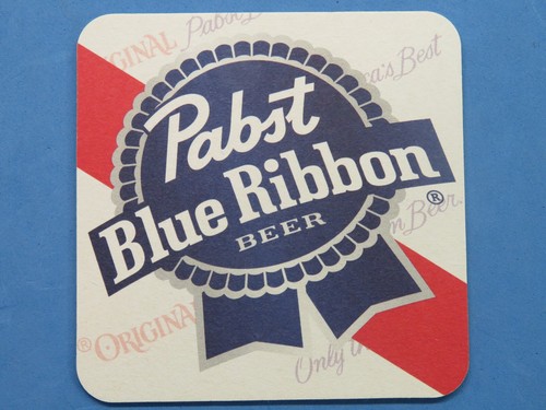 Bière dessous de Verres ~ PBR = Pabst Brassage Co Bleu Ruban