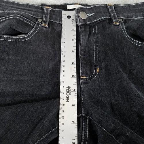 Eileen Fisher Damenjeans 6 schwarz Denim gerade Stretch Bio-Baumwolle - Bild 12 von 14