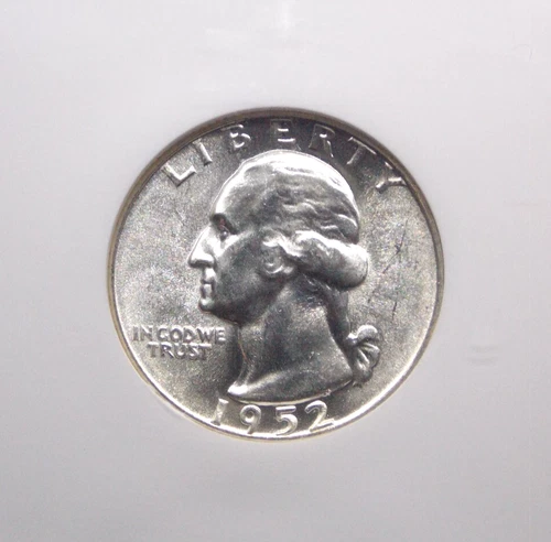 1952 "P" Washington SILVER Quarter 25c NGC MS64 #028 BU Uncirculated ECC&C, Inc