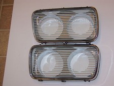 1966 Chrysler Imperial Headlight Covers Oem 2445252 2445253