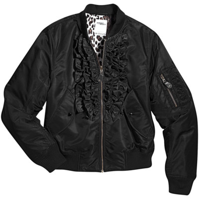 ADIDAS JEREMY SCOTT JS REVERSIBLE LEOPARD RUFFLE BOMBER JACKET Size S L W61552