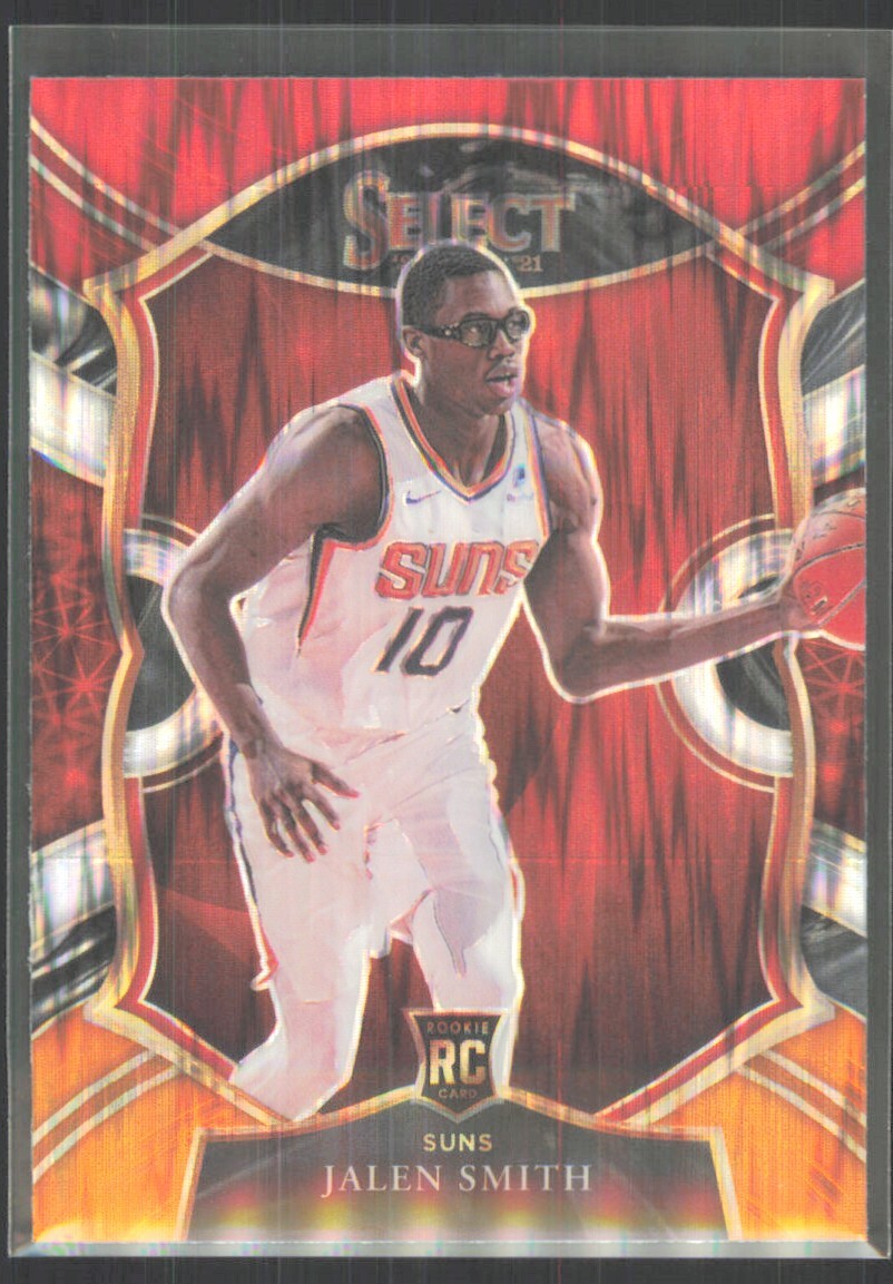 2020-21 Panini Select Red White Orange Flash Concourse Prizm Jalen Smith Rookie