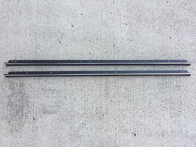 81-88 Monte Carlo Narrow Chrome NEW 2 pc Outer Door Window Sweeps Felts Kit