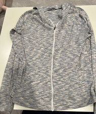 Womens Columbia Heather Gray Zip-up Hoodie Size Small