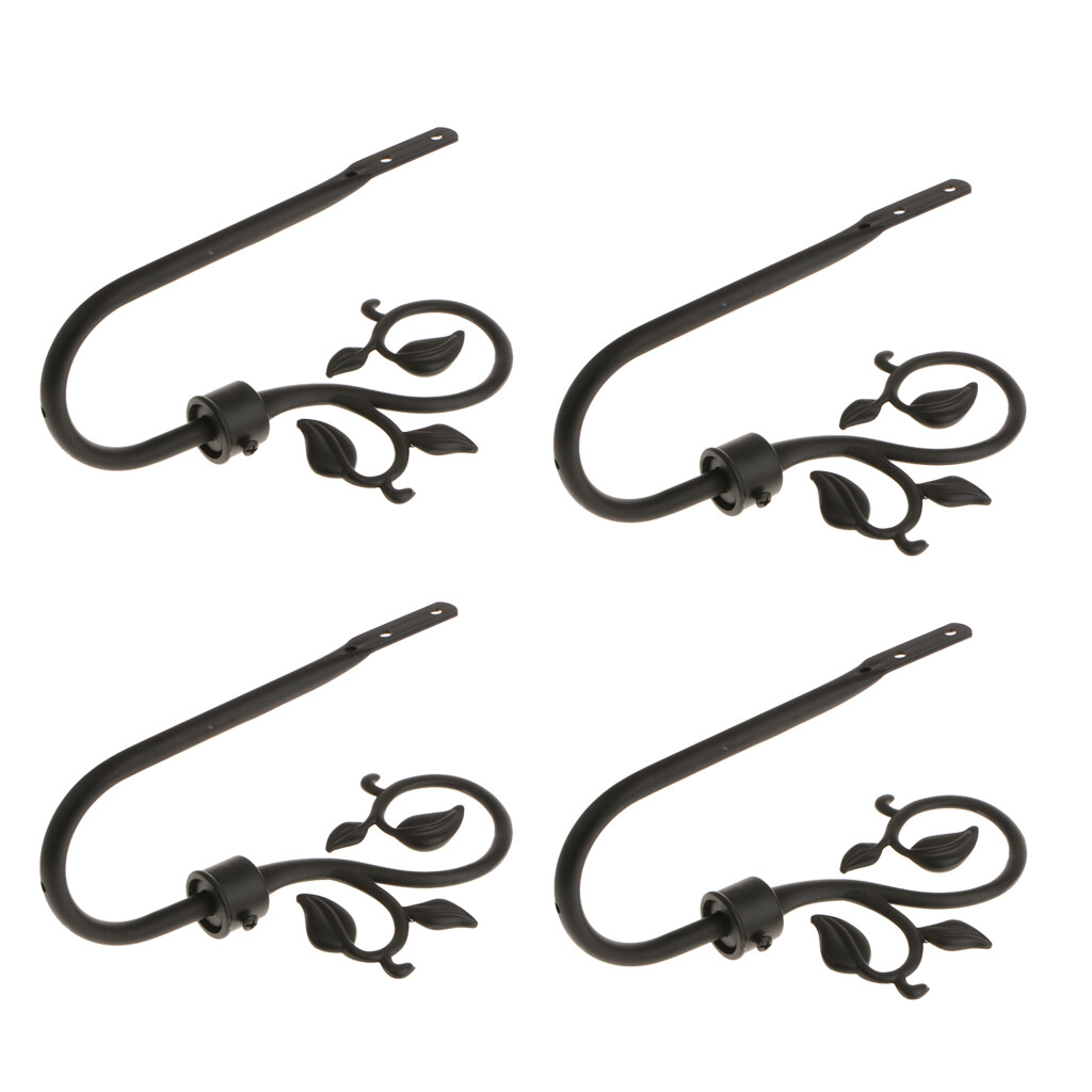 4PCS METAL CURTAIN TIE BACK HOOK HOLDBACK HOLD BACKS HOLDER HANGER