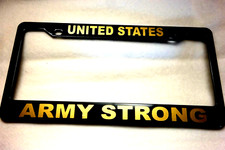 Military License Plate Frame United Statesarmy Strong-polished Abs-842575g Military License Plate Frame United Statesarmy Strong-polished Abs-842575g