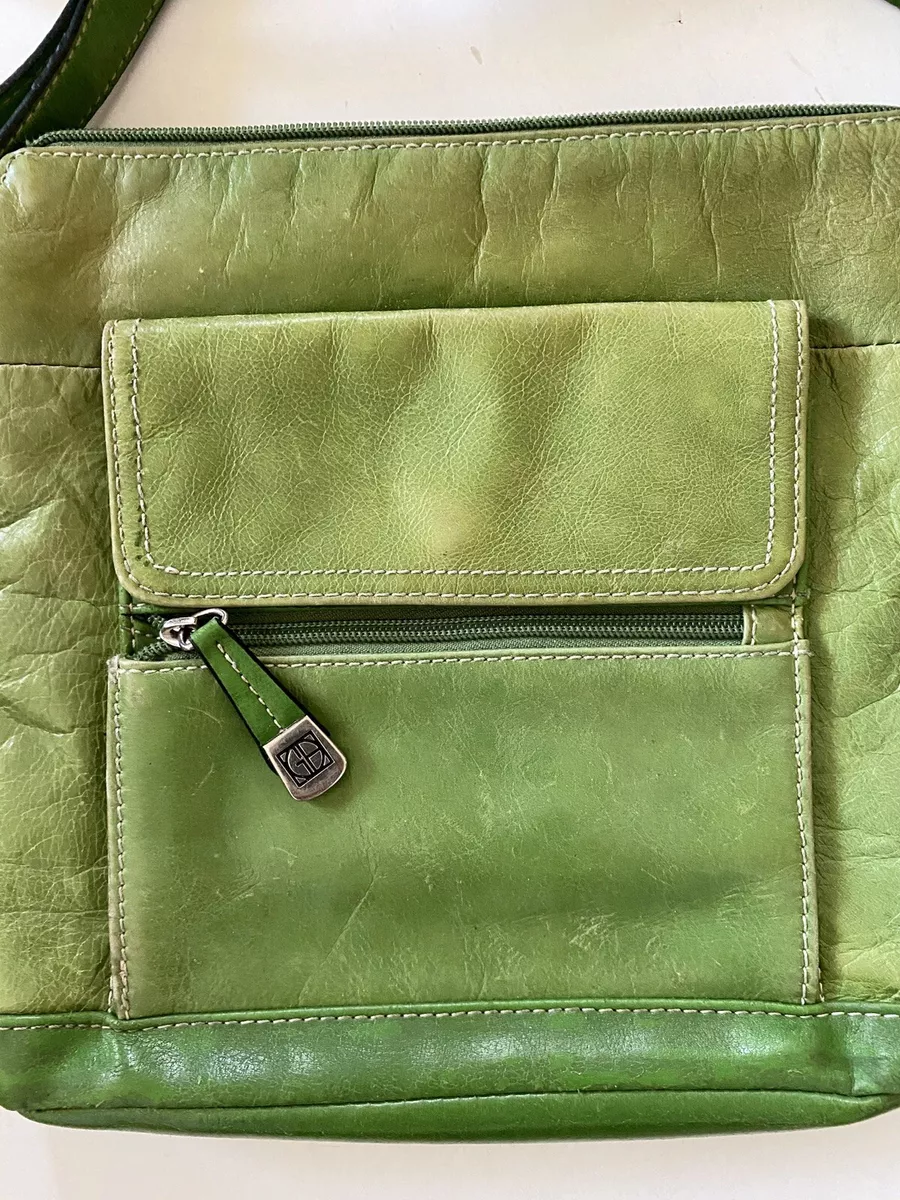 Vegan leather crossbody bag Giani Bernini Green in Vegan leather