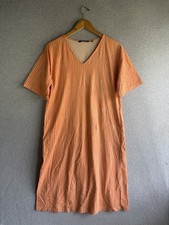 Marimekko Uniqlo Dress Extra Small Orange White Striped Oversized Lagenlook