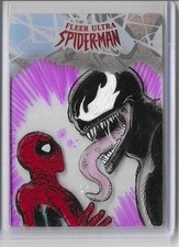 2017 Fleer Ultra Marvel Spider-Man Venom Plexiglass 1/1 Mitch Ballard Sketch