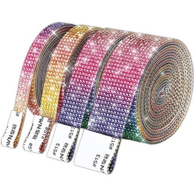 1yd Self-Adhesive Crystal Rhinestone Diamond Ribbon Trim Tape Diamante Sticker