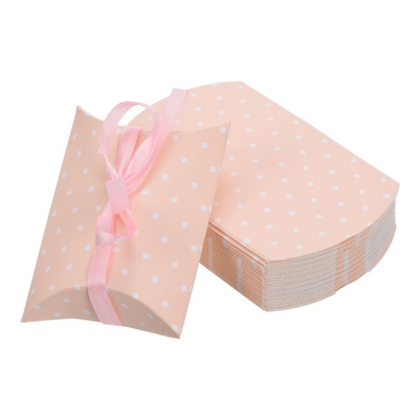 "Kopfkissen Boxen 100Stk Hochzeit Geschenk Boxen Papier Box 4.5 X 2.8\" Hell Rosa"-image