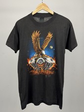 T-shirt vintage Harley Davidson 1989 Fort Worth TX Texas emblema 3D taglia media