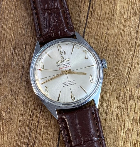 Atlantic Worldmaster  Original Mechanical 21j vintage Swiss mens watch