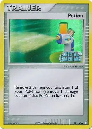 Potion - 87/100 - Pokemon Crystal Guardians Reverse Holo Card NM