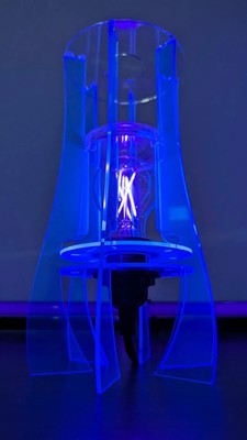 LumiVase   Fluorescent Blacklight UV Reactive Flower Bouquet Vase