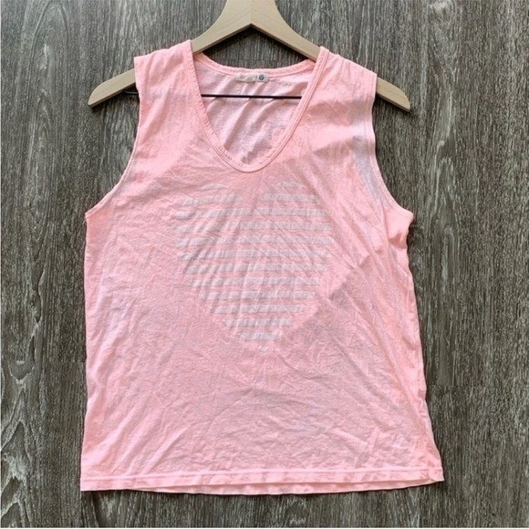 Sundry Heart Print Cotton Tank Top Women’s Size Small Casual Sporty Preppy - Image 2 of 4