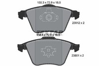 Textar Bremsbelagsatz, Scheibenbremse 2391201 FüR Ford Mazda Saab Volvo