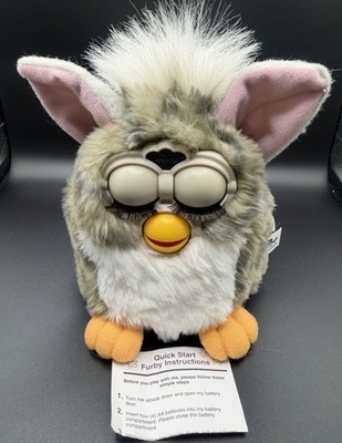 Works!! Gray Striped Church Mouse Furby, Gen 1 70-800 | eBay