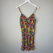 Faithfull the Brand Floral Spaghetti Strap Babydoll Dress Size 6