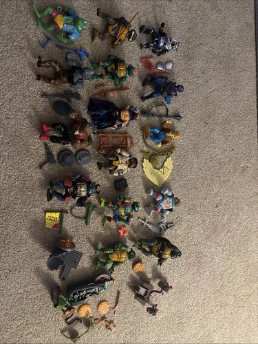 vintage teenage mutant ninja turtles Nice lot of 15 Plus Extras