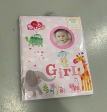 Stepping Stones Baby Girl Memory Book Keepsake Albums Lot of 2 Pink/Multicolor