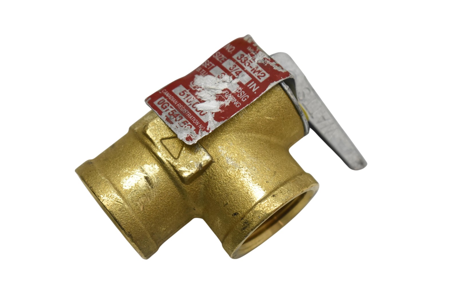 Watts 335-M2 3/4" Female NPT Bronze Boiler Pressure Safety Relief Valve 30 psig