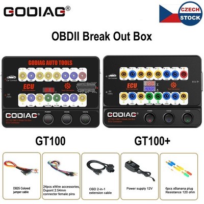 GODIAG GT100/GT100 Pro AUTO TOOLS OBD2 Protocol BreakOut Box E-CU Connector