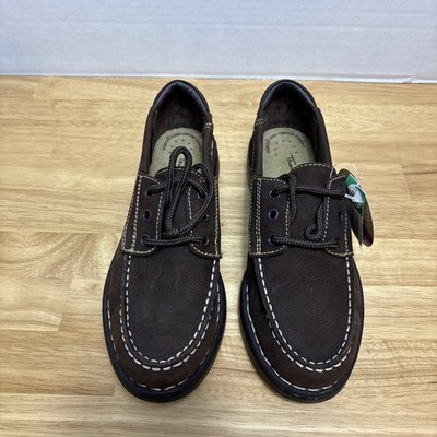 Thom McAn Woman s Brown Loafers Size 7 Leather Laces Opanka Classic