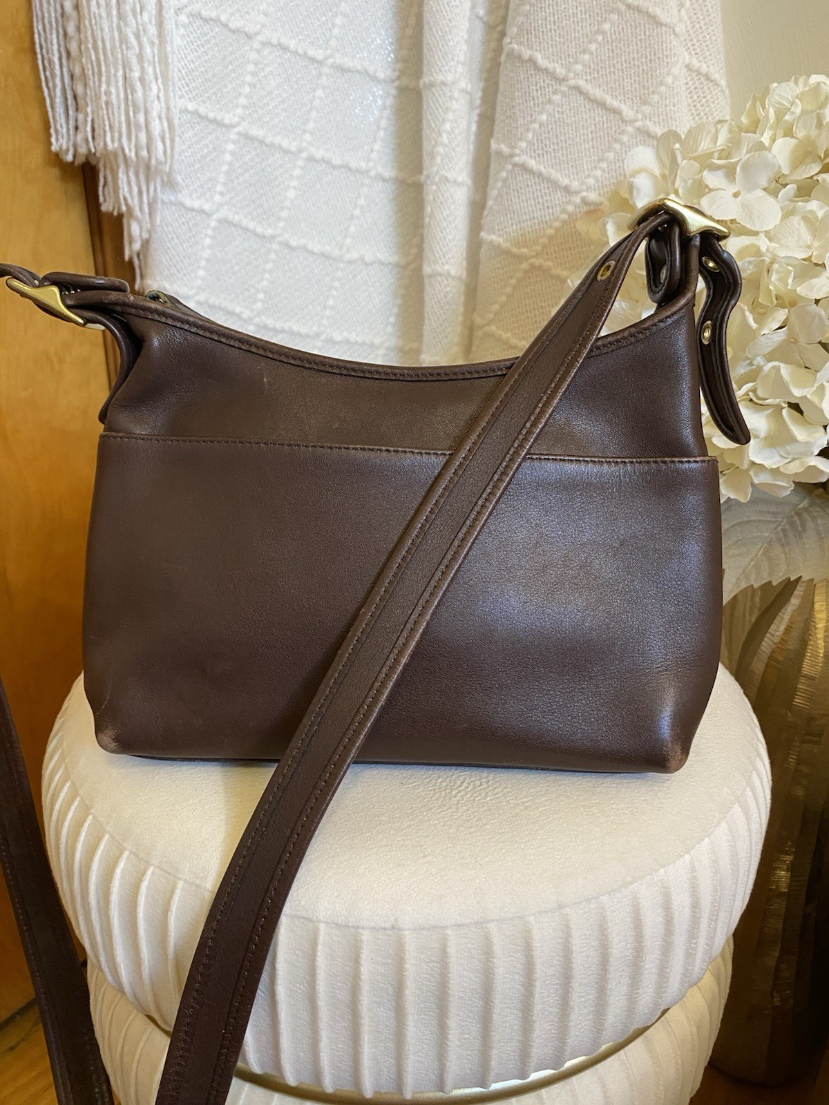 Coach Women’s Legacy Dark Brown Leather Hobo Shoulder Bag Costa Rica 9136 Good!