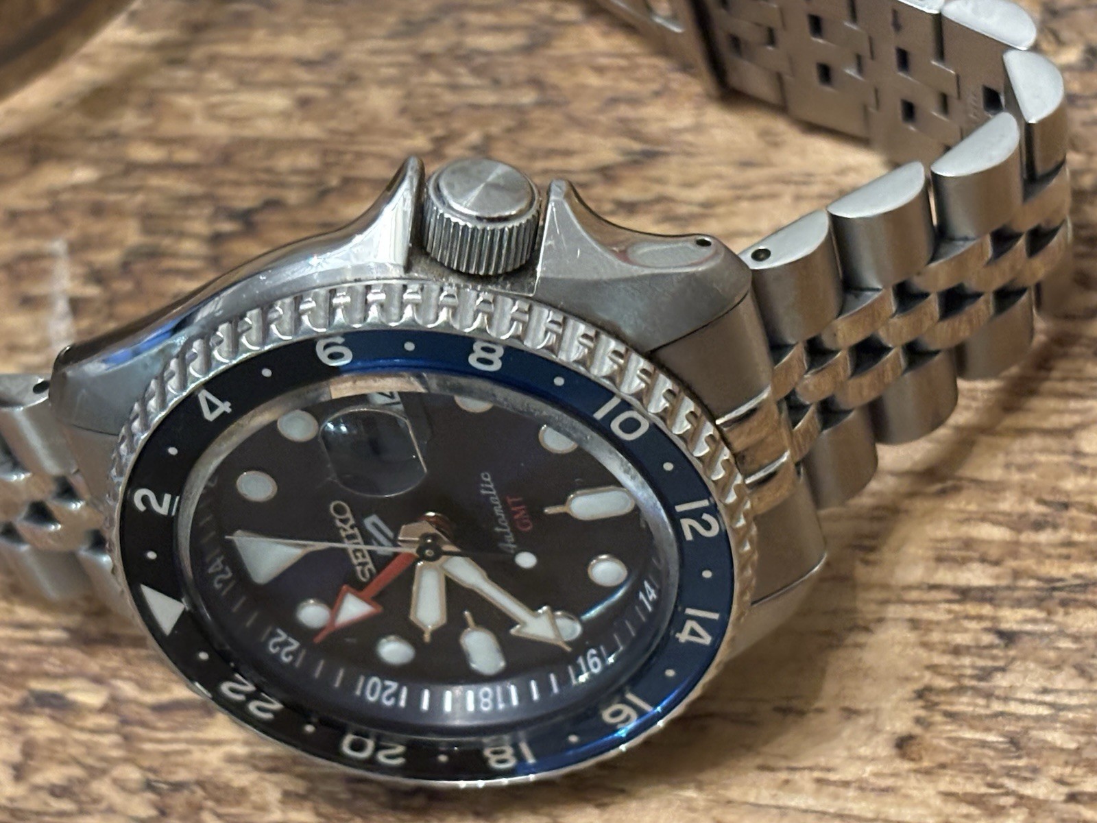 Seiko 5 Sports GMT SKX SSK003K1 'Blueberry' Men's Watch 42.5mm image 9