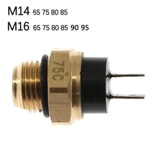 Motorcycle Radiator Fan Switch Temp Sensor M14/M16 Coolant Thermostat