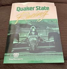 Rare 1992 Quaker State IndyCar Press Media Guide Jim Crawford Robert Guerrero