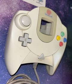 Sega Dreamcast Official White Gray Controller HKT-7700 OEM - Tested Working