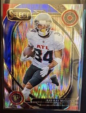 2024 Panini Select - Club Level Ray-Ray McCloud #289 Red & Blue Shock Prizm
