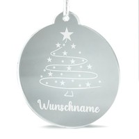 ChristbaumanhäNger Wunschname Weihnachtsbaum Aus Acryl – Weihnachten Tannenbaum
