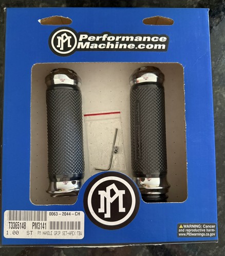 Performance Machine - 0063-2044-CH - Apex Grips, Chrome For Harley-Davidson - Picture 2 of 4