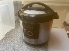 Megachef 12 Quart Steel Digital Pressure Cooker (Black