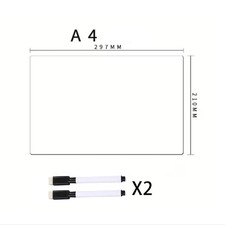 Magnetic Dry Erase Board A3 A4 A5 Flexible Whiteboard Sheet for Kitchen