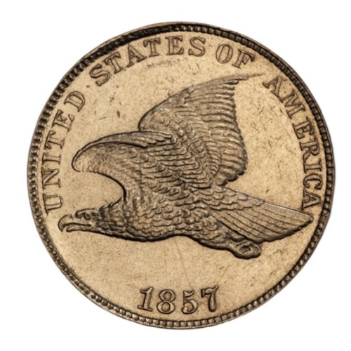 1857 Flying Eagle Cent Penny, Sharply Struck Choice BU++ Early Collector Piece!